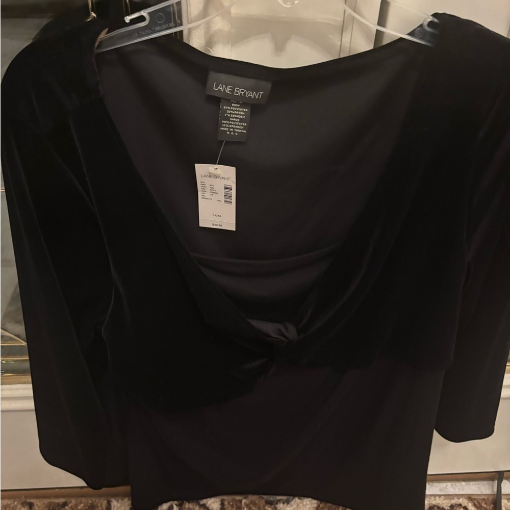 Lane Bryant Elegant Black Top